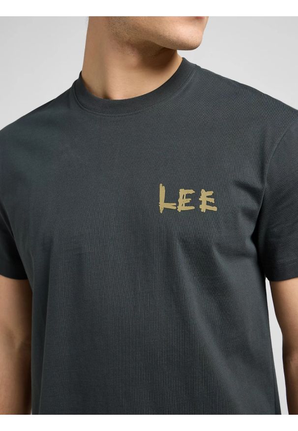 Lee - MESKA KOSZULKA LEE RELAXED GRAPHIC TEE WASHED BLACK 112370512
