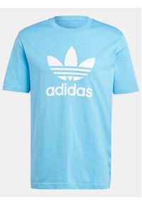 Adidas - adidas T-Shirt adicolor Trefoil IR7980 Niebieski Regular Fit. Kolor: niebieski. Materiał: bawełna #4