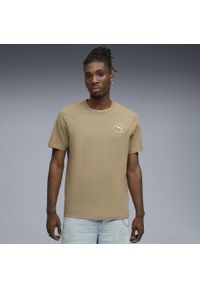 Puma - Męska koszulka PUMA Class z grafiką PUMA Ice Coffee Beige. Kolor: beżowy. Sport: fitness