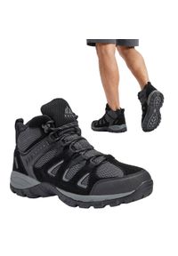 Buty trekkingowe męskie KADVA Traver Mid WP. Kolor: czarny. Sport: turystyka piesza #1