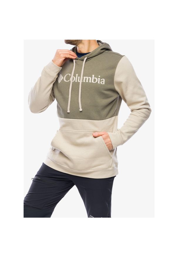 columbia - Bluza z kapturem męska Columbia Trek Colorblock Hoodie. Typ kołnierza: kaptur. Kolor: beżowy