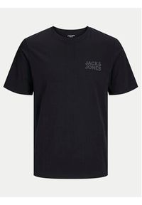 Jack & Jones - Jack&Jones T-Shirt Corp Logo 12151955 Czarny Standard Fit. Kolor: czarny. Materiał: bawełna