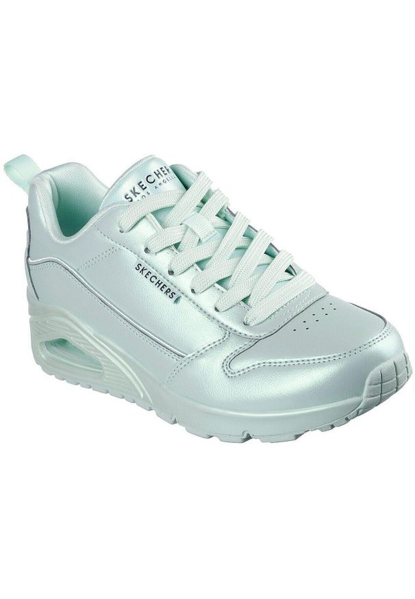 skechers - Adidasy Skechers Uno - Galactic Gal, Kobiety. Kolor: niebieski. Materiał: skóra ekologiczna, materiał