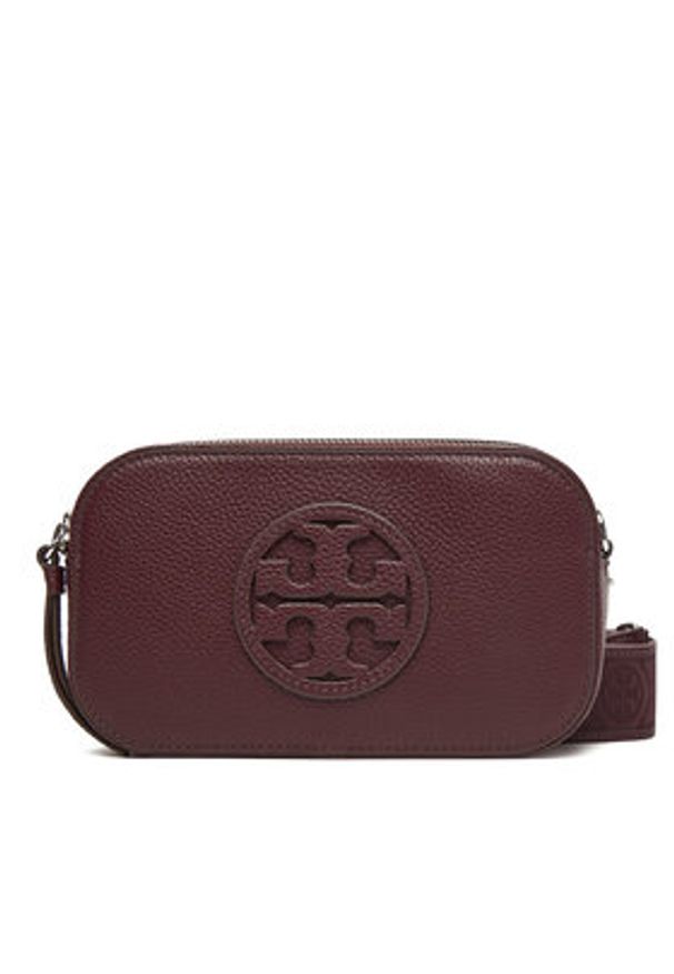 Tory Burch Torebka Mini Miller 171956 Bordowy. Kolor: czerwony. Materiał: skórzane