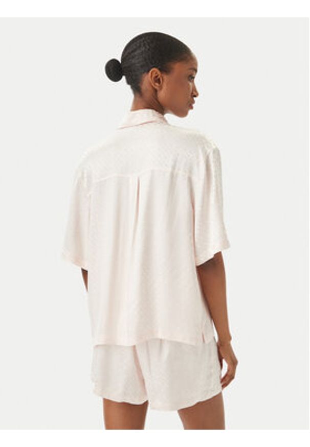 Hugo - HUGO Koszulka piżamowa Style B 50561023 Różowy jasny Oversize. Kolor: różowy. Materiał: wiskoza