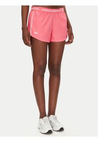 Under Armour Szorty sportowe Tech™ Play Up 1389882 Różowy Regular Fit. Kolor: różowy. Materiał: syntetyk