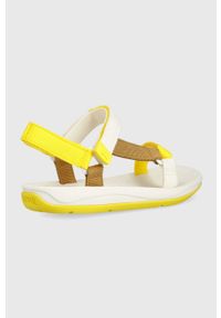 Camper sandały Match damskie kolor żółty. Zapięcie: rzepy. Kolor: żółty. Materiał: guma, materiał