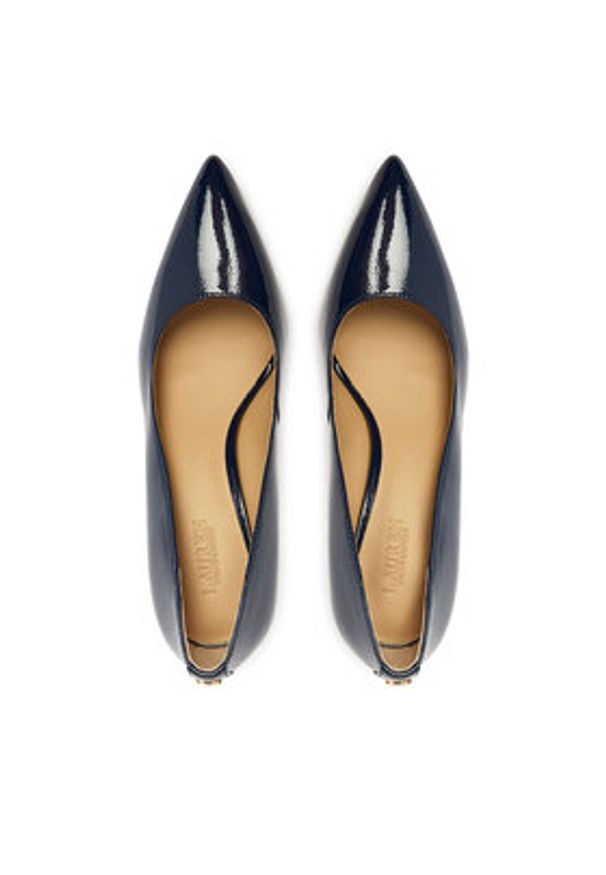 Lauren Ralph Lauren - LAUREN RALPH LAUREN Szpilki 802P10268001 Granatowy. Kolor: niebieski. Materiał: skóra, lakier. Obcas: na szpilce