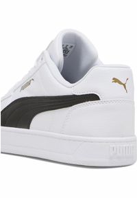Puma - Sneakersy Caven 2.0 PUMA White Black Gold. Kolor: żółty, biały, wielokolorowy, czarny. Materiał: guma, materiał, tkanina, syntetyk. Sezon: lato