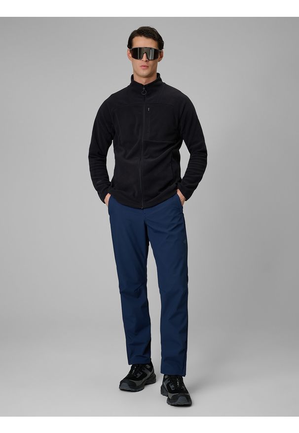 4f - 4F Spodnie softshellowe membrana 5000 męskie - granatowe XL. Kolor: niebieski. Materiał: skóra