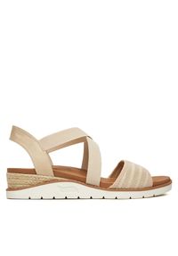 skechers - Sandały Skechers. Kolor: beżowy. Styl: boho
