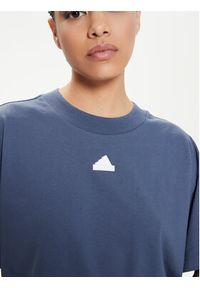 Adidas - adidas T-Shirt Future Icons 3-Stripes IS3618 Niebieski Loose Fit. Kolor: niebieski. Materiał: bawełna #5