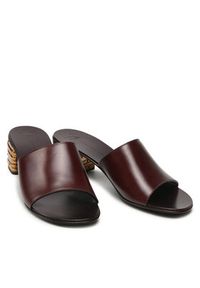 Giuseppe Zanotti Klapki E200050 001 Brązowy. Kolor: brązowy. Materiał: skóra #7