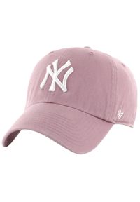 Czapka z daszkiem dziewczęca 47 Brand New York Yankees MLB Clean Up Cap. Kolor: różowy. Materiał: bawełna #1