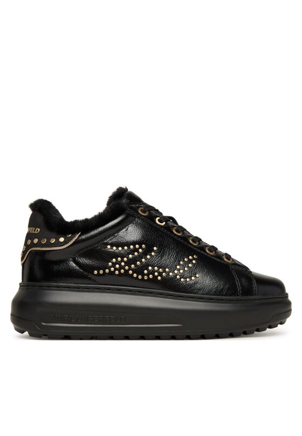 Karl Lagerfeld - KARL LAGERFELD Sneakersy KL67511 Czarny. Kolor: czarny. Materiał: skóra