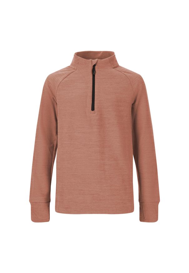 Bluza narciarska dziecięca Whistler Kajsa. Kolor: brązowy. Długość rękawa: długi rękaw