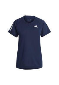 Adidas - Club Tennis Tee. Kolor: niebieski. Materiał: materiał. Sport: tenis