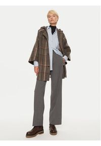 Weekend Max Mara Płaszcz wełniany Agitare 2425496012 Czarny Loose Fit. Kolor: czarny. Materiał: wełna