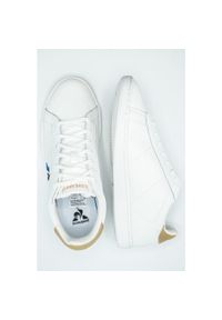 Buty Le Coq Sportif Courtset, Dla obu płci. Kolor: biały. Materiał: skóra ekologiczna, materiał. Sport: turystyka piesza