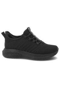 Big-Star - Sneakersy damskie Big Star, cholewka z materiału dopasowujące do stopy miękka wyściółka komfortowa wkładka lekka amortyzująca podeszwa, czarne, UU274. Okazja: na spacer, na co dzień. Kolor: czarny. Materiał: materiał. Szerokość cholewki: normalna. Sport: turystyka piesza #7