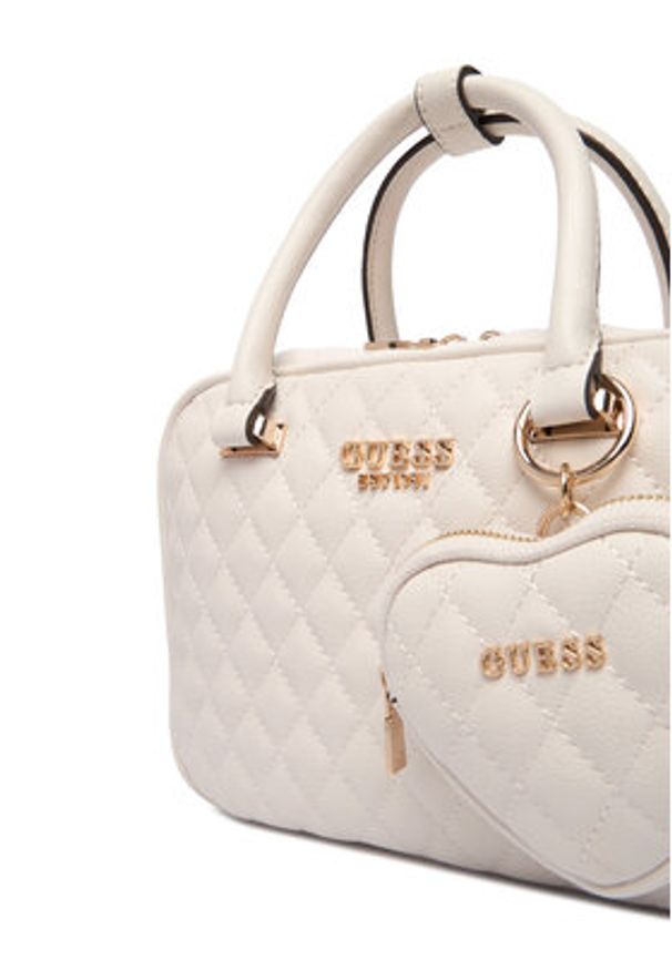 Guess Torebka Atabey HWQG98 94050 Écru. Kolor: kremowy. Materiał: skórzane