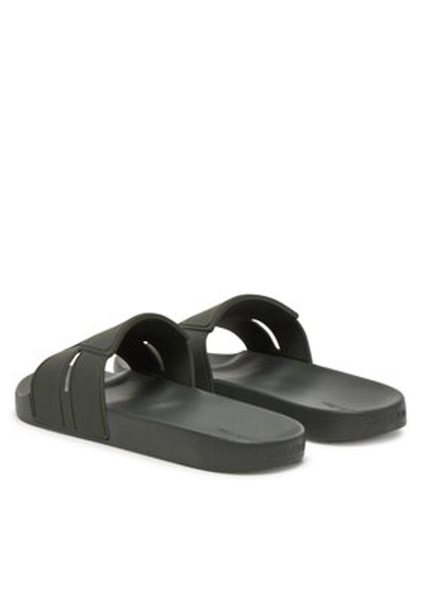 Calvin Klein Klapki Pool Slide Double T HM0HM01752 Khaki. Kolor: brązowy