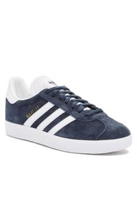Adidas - Buty adidas. Kolor: niebieski. Materiał: zamsz, skóra. Model: Adidas Gazelle #1