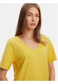 United Colors of Benetton - United Colors Of Benetton T-Shirt 3BVXD400H Żółty Relaxed Fit. Kolor: żółty. Materiał: bawełna #4