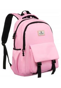 Plecak damski Peterson PTN 77701 różowy. Kolor: różowy. Materiał: materiał