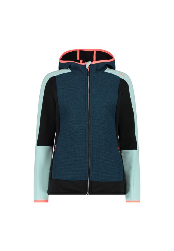 Bluza damska turystyczna CMP 34M2826. Okazja: na co dzień. Kolor: zielony. Styl: casual, sportowy. Sport: turystyka piesza