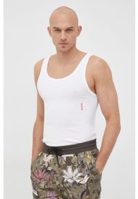 Hugo - HUGO t-shirt (2-pack) 50469778 męski kolor biały. Kolor: biały. Materiał: dzianina #1