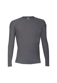 BADGER SPORT - Koszulka z długim rękawem Pro Compression Adults Men Round Neck Undershirt. Kolor: szary. Długość rękawa: długi rękaw. Długość: długie