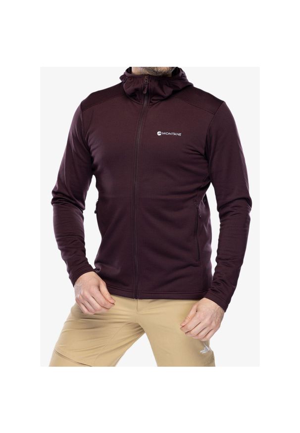 Bluza z kapturem męska Montane Protium Hoodie. Typ kołnierza: kaptur. Kolor: czerwony