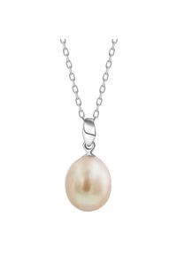 Braccatta - AIKO ROSSO Srebrny naszyjnik z naturalną różową perłą. Materiał: srebrne. Kolor: różowy, wielokolorowy, srebrny. Kamień szlachetny: perła