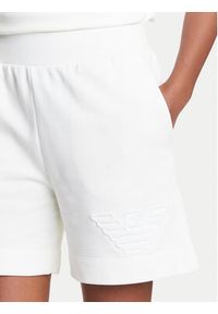 Emporio Armani Szorty sportowe EW000778 AF12186 U1131 Biały Loose Fit. Kolor: biały. Materiał: bawełna #4
