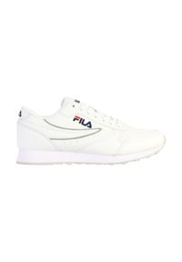 Sneakersy damskie Fila Orbit Low. Okazja: na co dzień. Kolor: biały. Materiał: tkanina, skóra, syntetyk, materiał. Sport: turystyka piesza #2