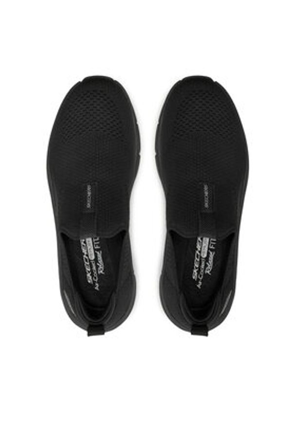 skechers - Skechers Sneakersy D'Lux Walker 2.0 - Bold State 150092 BBK Czarny. Kolor: czarny. Materiał: materiał