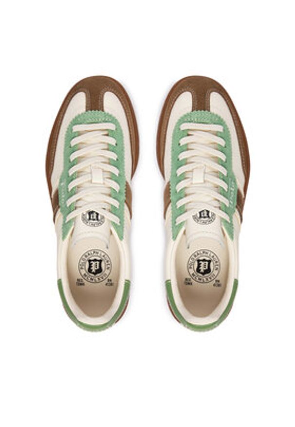 Polo Ralph Lauren Sneakersy 804P04920003 Écru. Materiał: zamsz, skóra