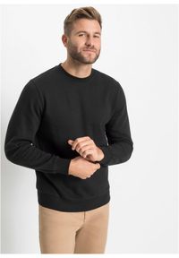 bonprix - Bluza dresowa. Kolor: czarny. Materiał: dzianina, dresówka. Styl: sportowy #1