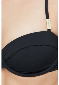 Calvin Klein biustonosz kąpielowy kolor czarny miękka miseczka. Kolor: czarny #4