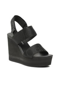Sandały Calvin Klein Jeans Wedge Sandal Webbing YW0YW00959 Black BDS. Kolor: czarny. Materiał: materiał #1