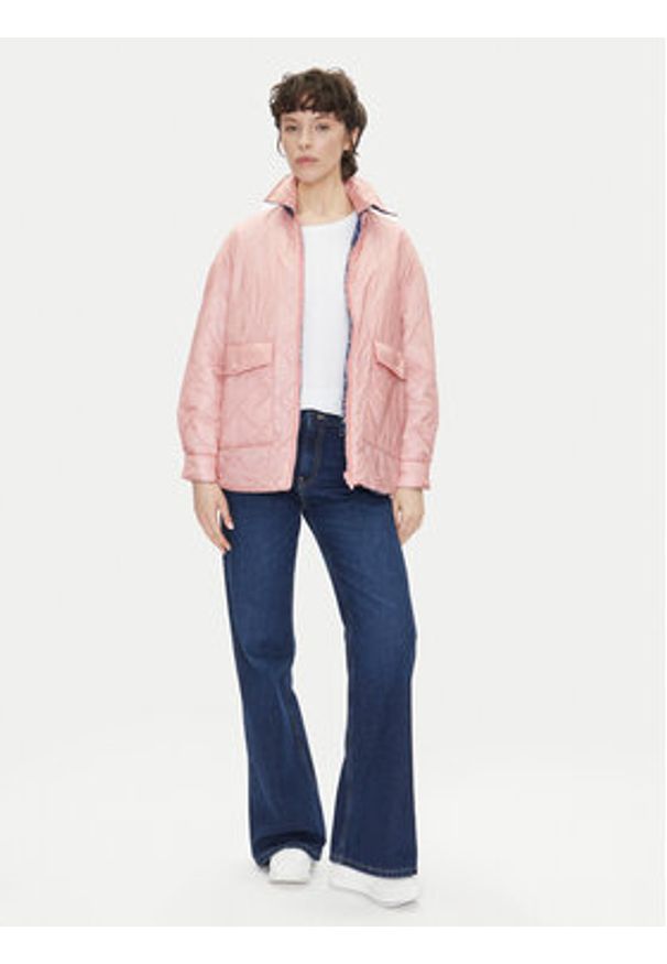Pepe Jeans Kurtka przejściowa Fleur Daily PL402499 Kolorowy Oversize. Materiał: syntetyk. Wzór: kolorowy