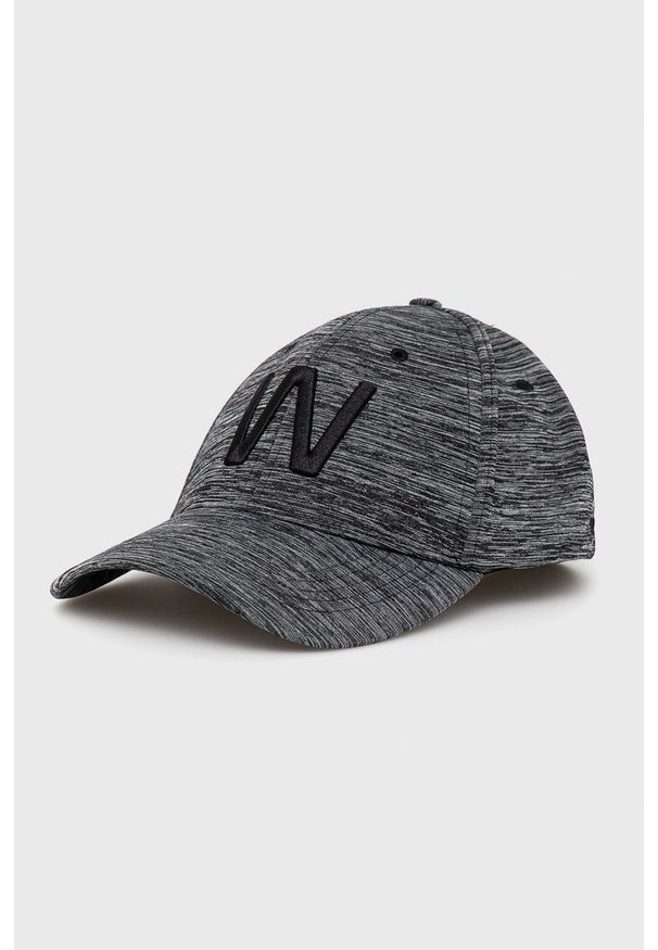 Weekend Max Mara czapka z daszkiem kolor czarny melanżowa. Kolor: czarny. Wzór: melanż