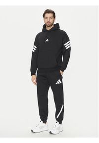 Adidas - adidas Bluza Future Icons 3-Stripes JD4838 Czarny Regular Fit. Kolor: czarny. Materiał: syntetyk, bawełna #4