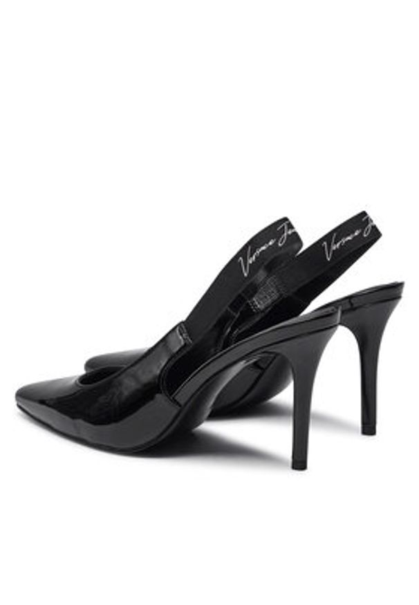 Versace Jeans Couture Sandały 77VA3S52 Czarny. Kolor: czarny. Materiał: skóra