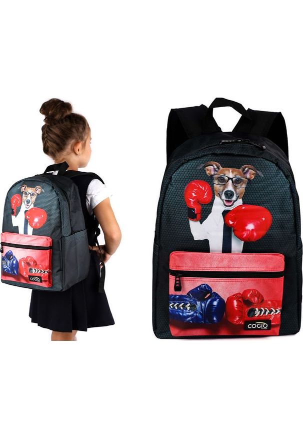 Czarny plecak Cogio Kids Italy
