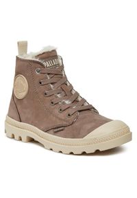 Palladium Trapery Pampa Hi Zip Wl 95982-212-M Brązowy. Kolor: brązowy. Materiał: skóra