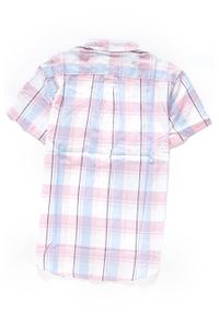 Wrangler - KOSZULA MĘSKA KRÓTKI RĘKAW WRANGLER SS 1PKT SHIRT CHALK PINK W5860NQWG 112129523. Długość rękawa: krótki rękaw. Długość: krótkie. Wzór: kratka #5