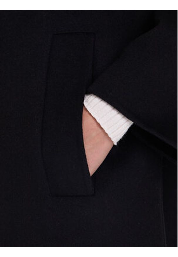 ViCOLO Płaszcz wełniany TF0003 Czarny Regular Fit. Kolor: czarny. Materiał: syntetyk