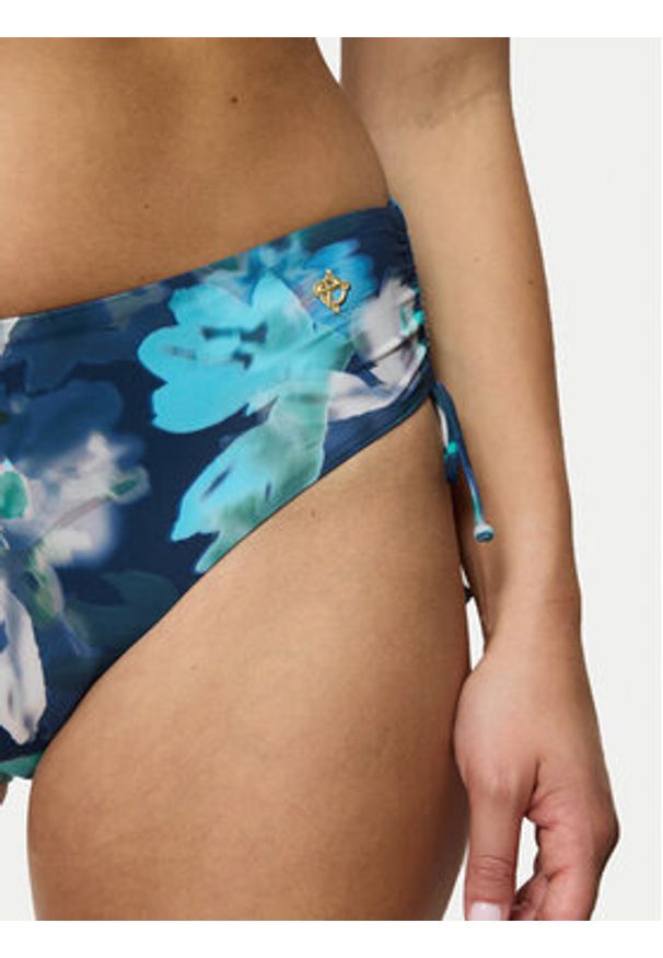Triumph Dół od bikini Summer Fleur 10222314 Niebieski. Kolor: niebieski. Materiał: syntetyk